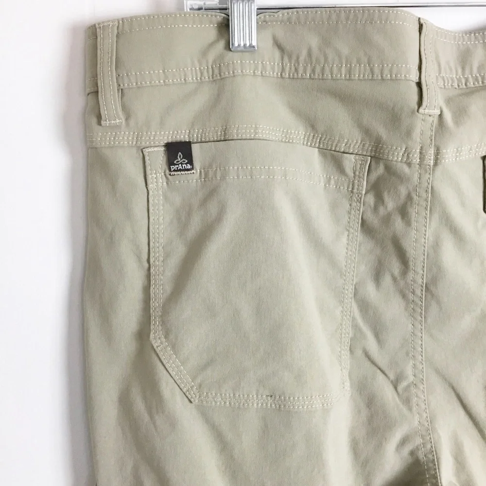 PrAna Breathe Stretch Cargo Pants Hiking Straight Roll up Leg  Mens 38X32